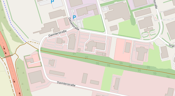 FitnessStudio auf Satellitenbild