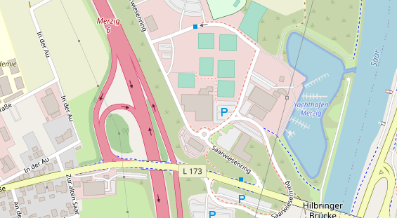 FitnessStudio auf Satellitenbild