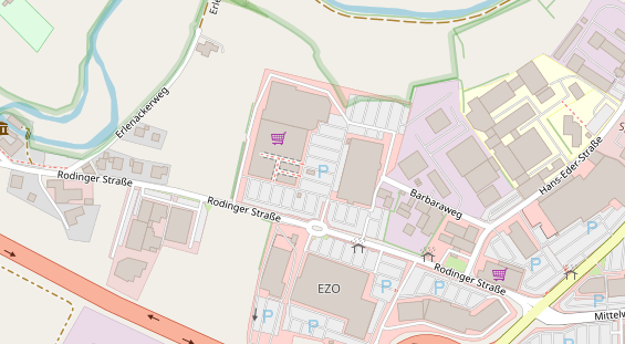 FitnessStudio auf Satellitenbild