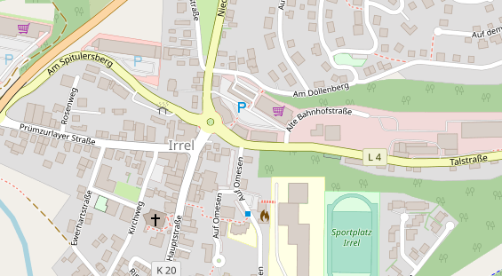 FitnessStudio auf Satellitenbild