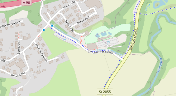 FitnessStudio auf Satellitenbild