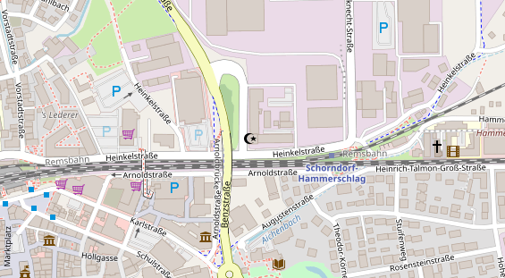 FitnessStudio auf Satellitenbild