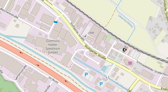 FitnessStudio auf Satellitenbild