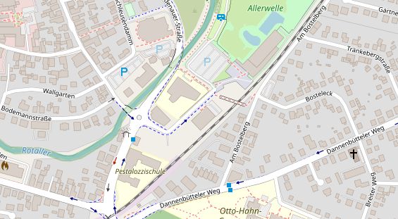 FitnessStudio auf Satellitenbild