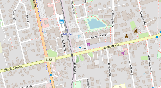 FitnessStudio auf Satellitenbild