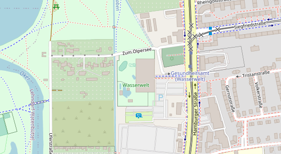 FitnessStudio auf Satellitenbild