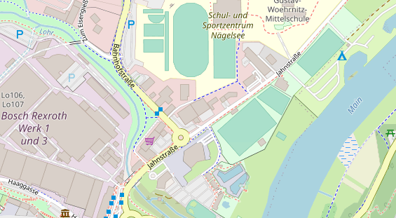 FitnessStudio auf Satellitenbild