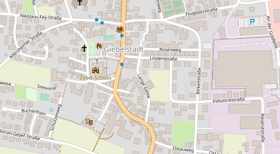 FitnessStudio auf Satellitenbild