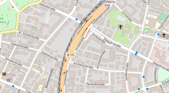 FitnessStudio auf Satellitenbild