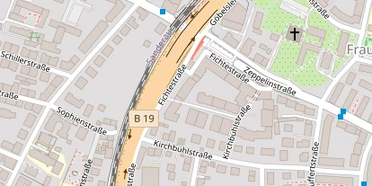 FitnessStudio auf Satellitenbild