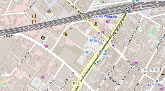 FitnessStudio auf Satellitenbild