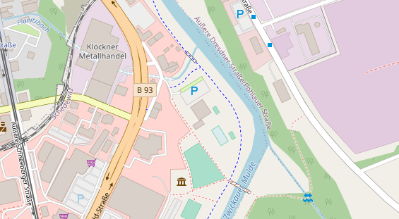 FitnessStudio auf Satellitenbild