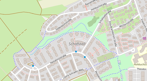 FitnessStudio auf Satellitenbild