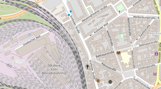 FitnessStudio auf Satellitenbild