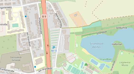 FitnessStudio auf Satellitenbild