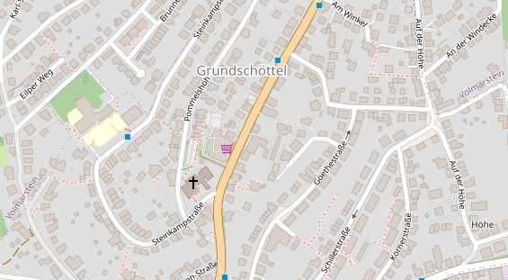 FitnessStudio auf Satellitenbild