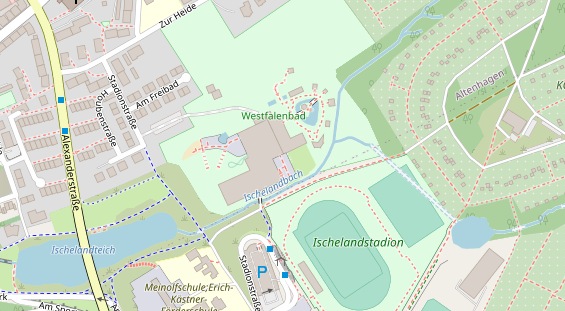 FitnessStudio auf Satellitenbild