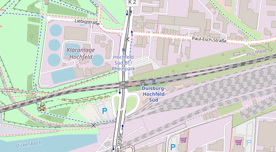 FitnessStudio auf Satellitenbild