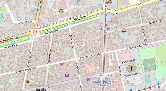 FitnessStudio auf Satellitenbild