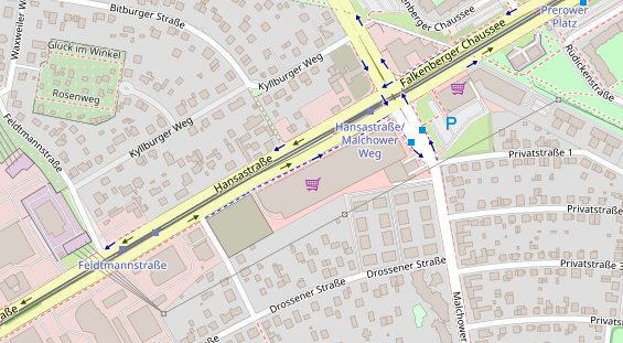 FitnessStudio auf Satellitenbild