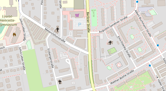 FitnessStudio auf Satellitenbild