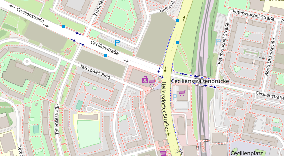 FitnessStudio auf Satellitenbild