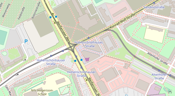 FitnessStudio auf Satellitenbild