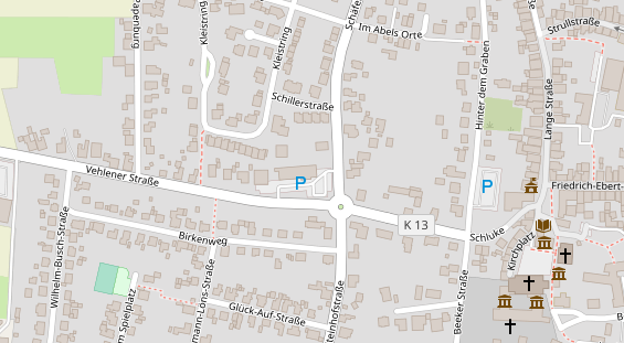 FitnessStudio auf Satellitenbild