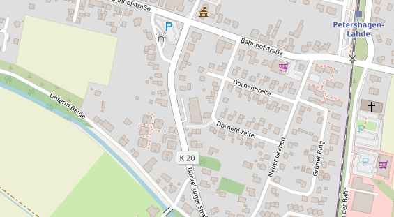 FitnessStudio auf Satellitenbild