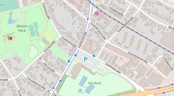 FitnessStudio auf Satellitenbild