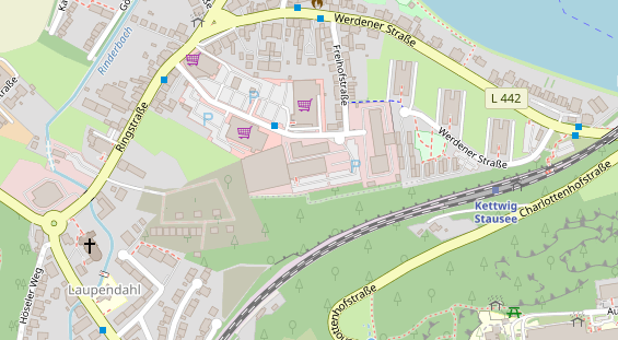 FitnessStudio auf Satellitenbild