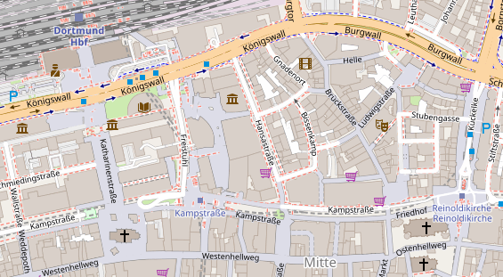 FitnessStudio auf Satellitenbild