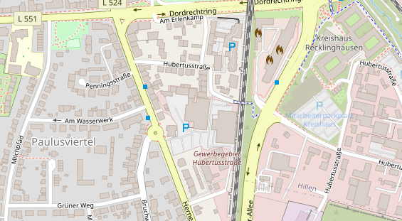 FitnessStudio auf Satellitenbild