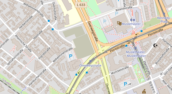 FitnessStudio auf Satellitenbild