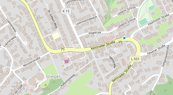 FitnessStudio auf Satellitenbild