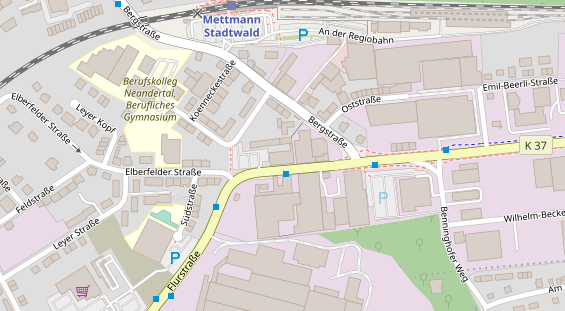 FitnessStudio auf Satellitenbild