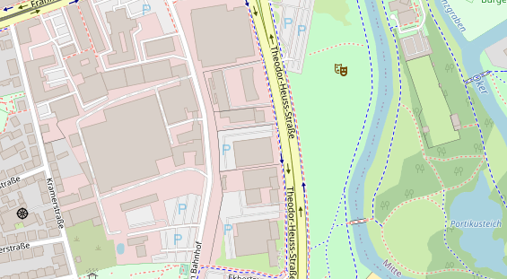 FitnessStudio auf Satellitenbild