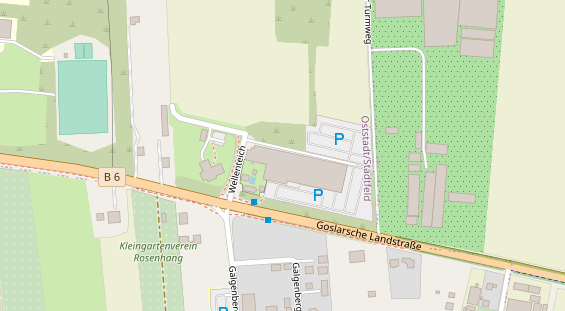 FitnessStudio auf Satellitenbild