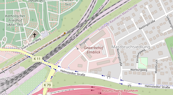 FitnessStudio auf Satellitenbild