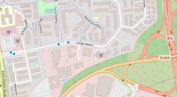 FitnessStudio auf Satellitenbild