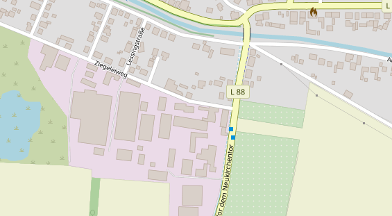 FitnessStudio auf Satellitenbild