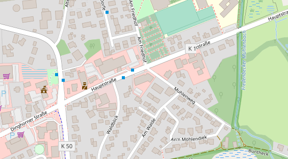 FitnessStudio auf Satellitenbild