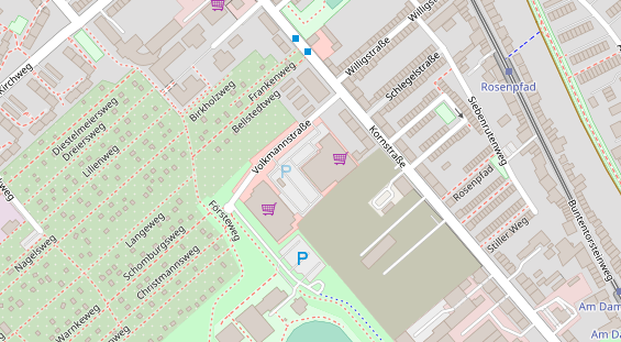 FitnessStudio auf Satellitenbild