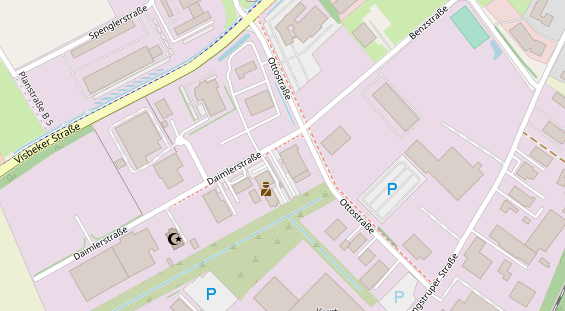 FitnessStudio auf Satellitenbild