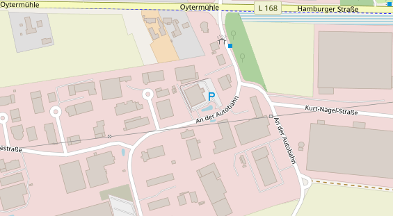 FitnessStudio auf Satellitenbild