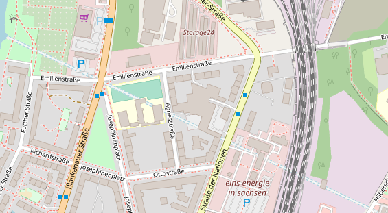 FitnessStudio auf Satellitenbild