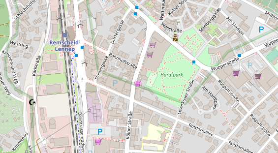 FitnessStudio auf Satellitenbild