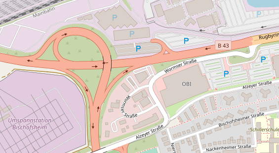 FitnessStudio auf Satellitenbild