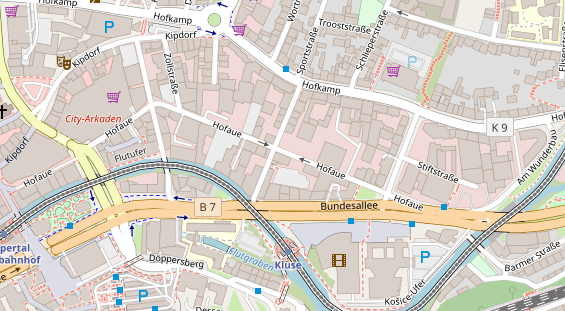 FitnessStudio auf Satellitenbild