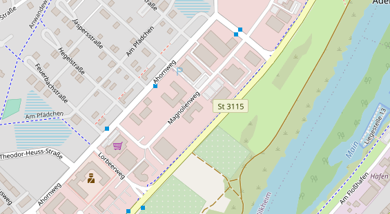 FitnessStudio auf Satellitenbild